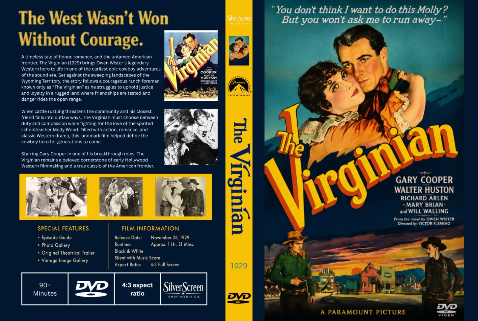 The Virginian (1929) Pre-Code Western DVD Collector Edition
