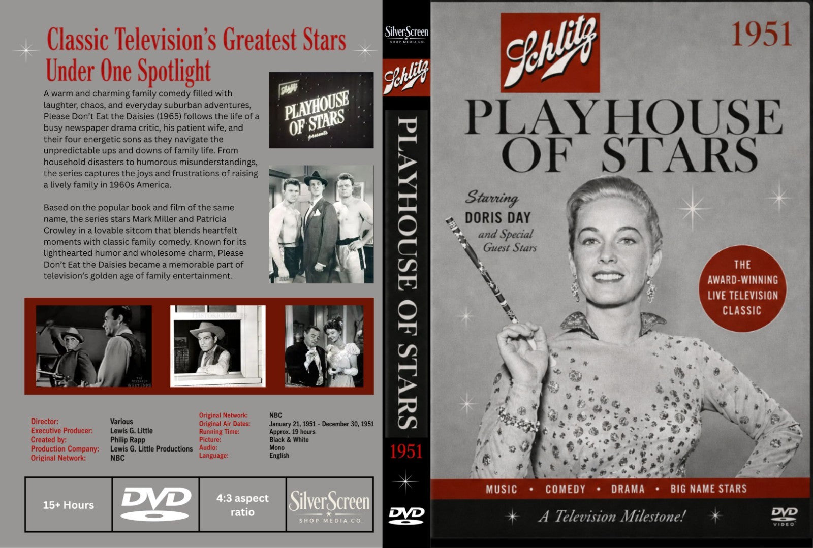 Schlitz Playhouse 1951 Classic TV DVD – 36 Episodes – Rare Vintage Drama Collect