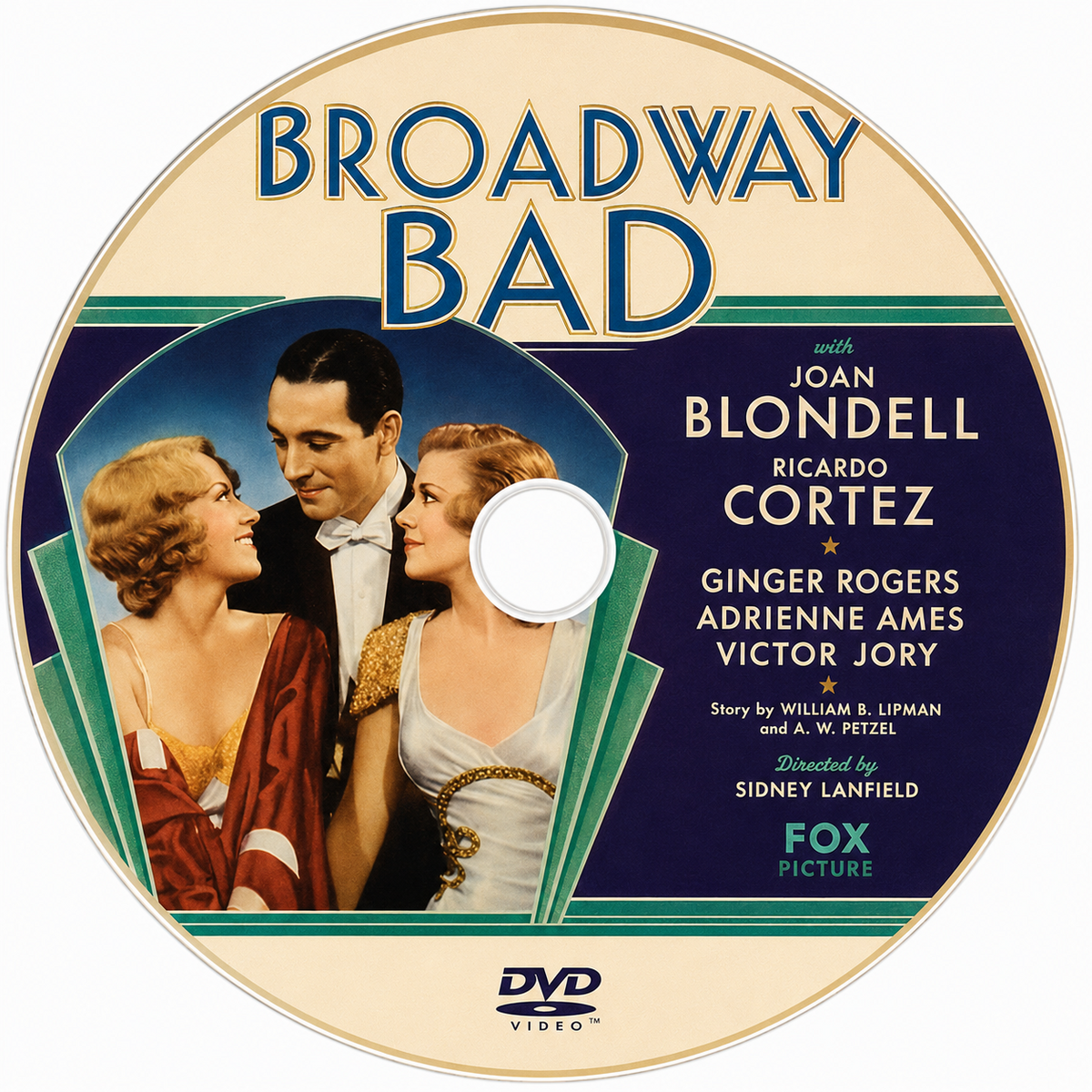 Broadway Bad (1933) Drama Music DVD Collector Edition