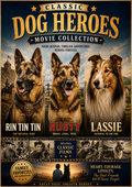 Classic Dog Heroes Movie Collection Rin Tin Tin Rusty Lassie Films Collector DVD