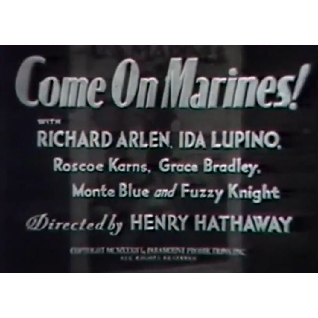 Come On Marines! (1934) Adventure Drama DVD Collector Edition
