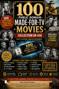 100 Public Domain Made-for-TV Movies Collection on USB