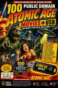 100 Public Domain Atomic Age Movies on USB