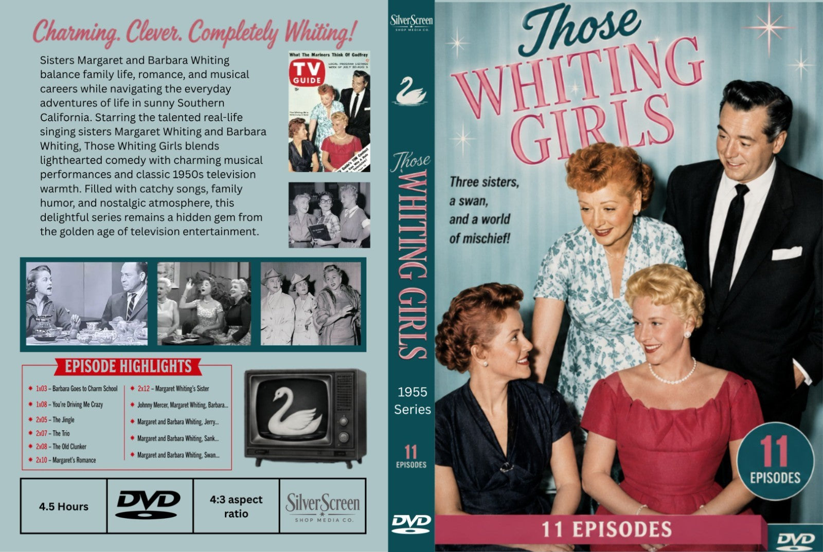 Those Whiting Girls (1955) CLASSIC TV 11 EPISODES ON DVD - Collectors Edition