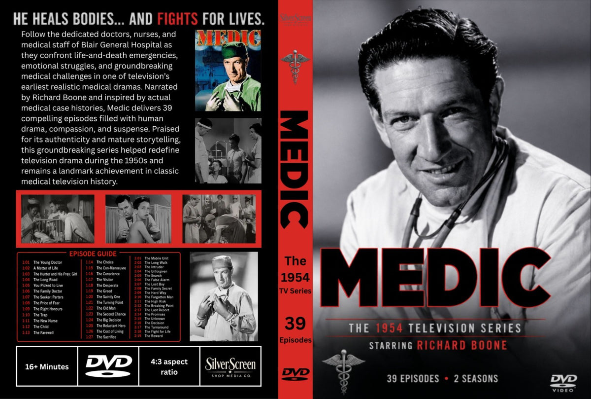 Medic (1954) Classic Medical Drama DVD 39 Episodes - Collector Edition