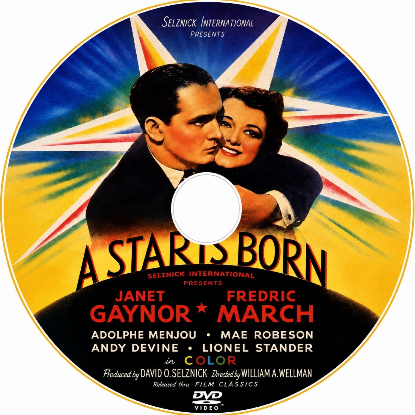 A Star Is Born 1937 Classic Drama Romance DVD With Cover Art