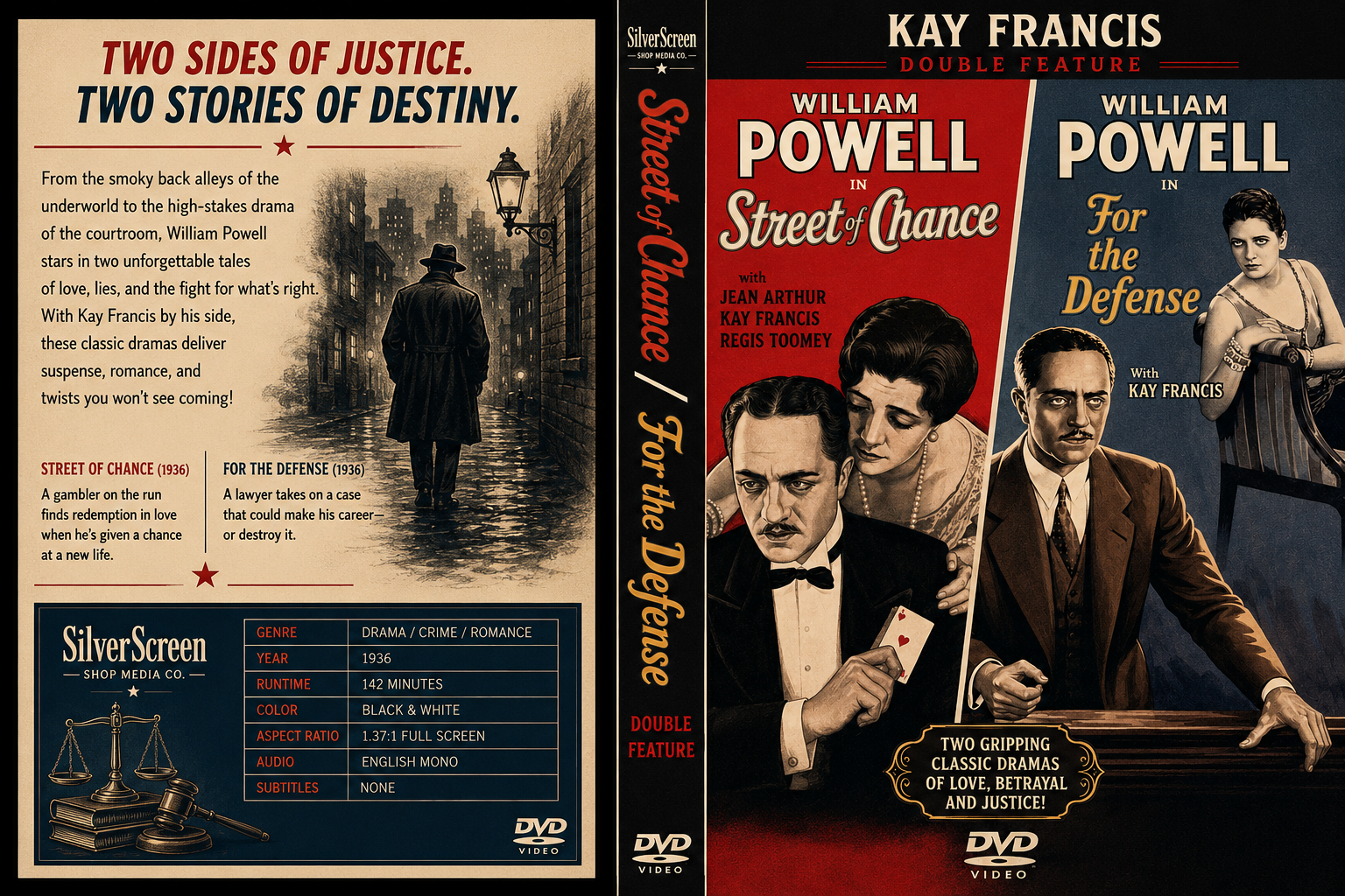 Kay Francis Double Feature (1930) Classic Drama DVD Collector Edition