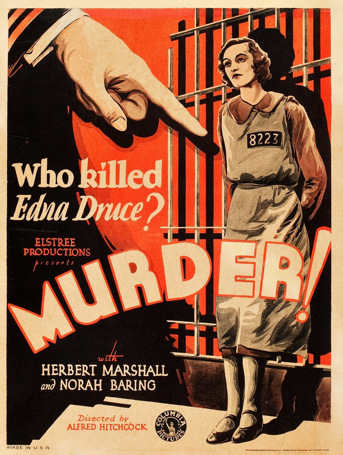 Murder 1930 DVD Alfred Hitchcock Herbert Marshall Mystery Thriller Collector Ed