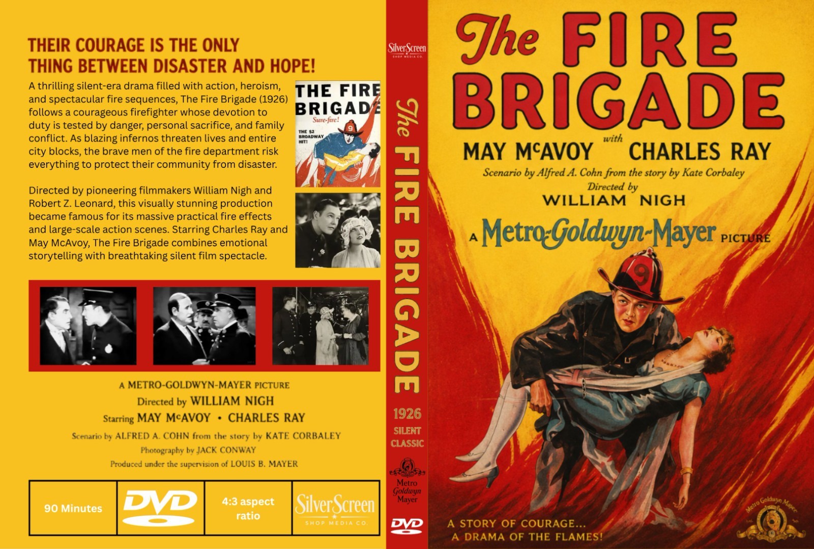 The Fire Brigade (1926) Silent Action Drama DVD Collector Edition