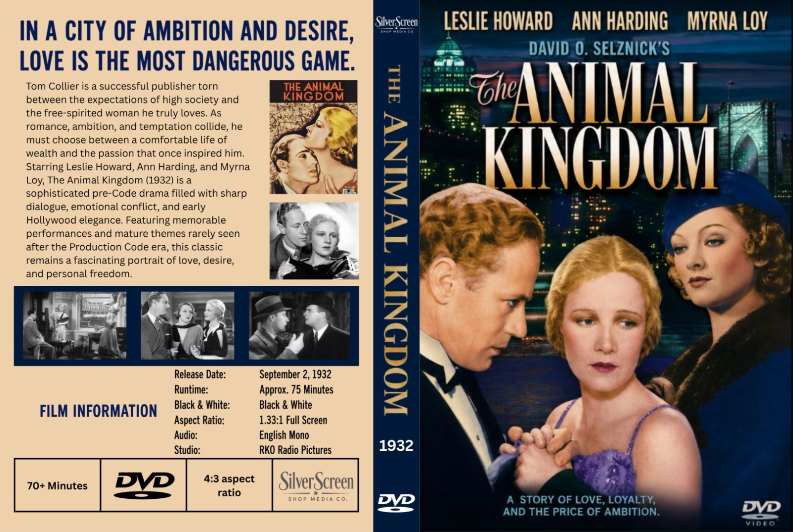 The Animal Kingdom (1932) Pre-Code Drama DVD Collector Edition