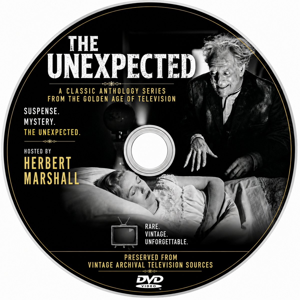 The Unexpected 1952 Rare TV Series DVD 12 Episodes Herbert Marshall