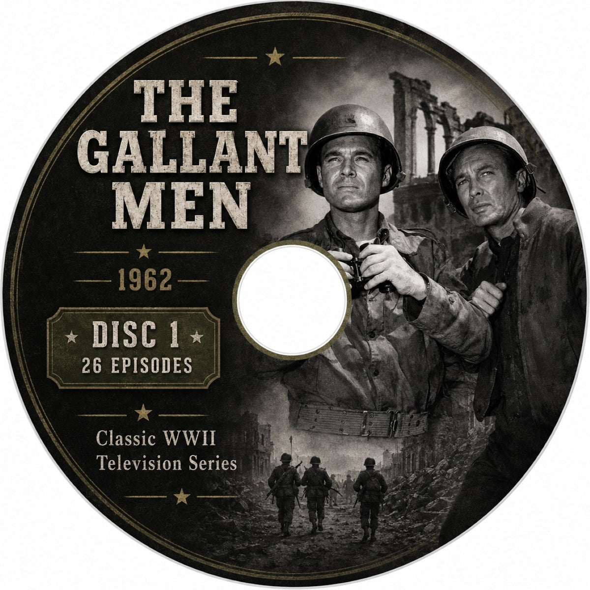 The Gallant Men 1962 26 Episodes Classic WWII War TV Series DVD Collection
