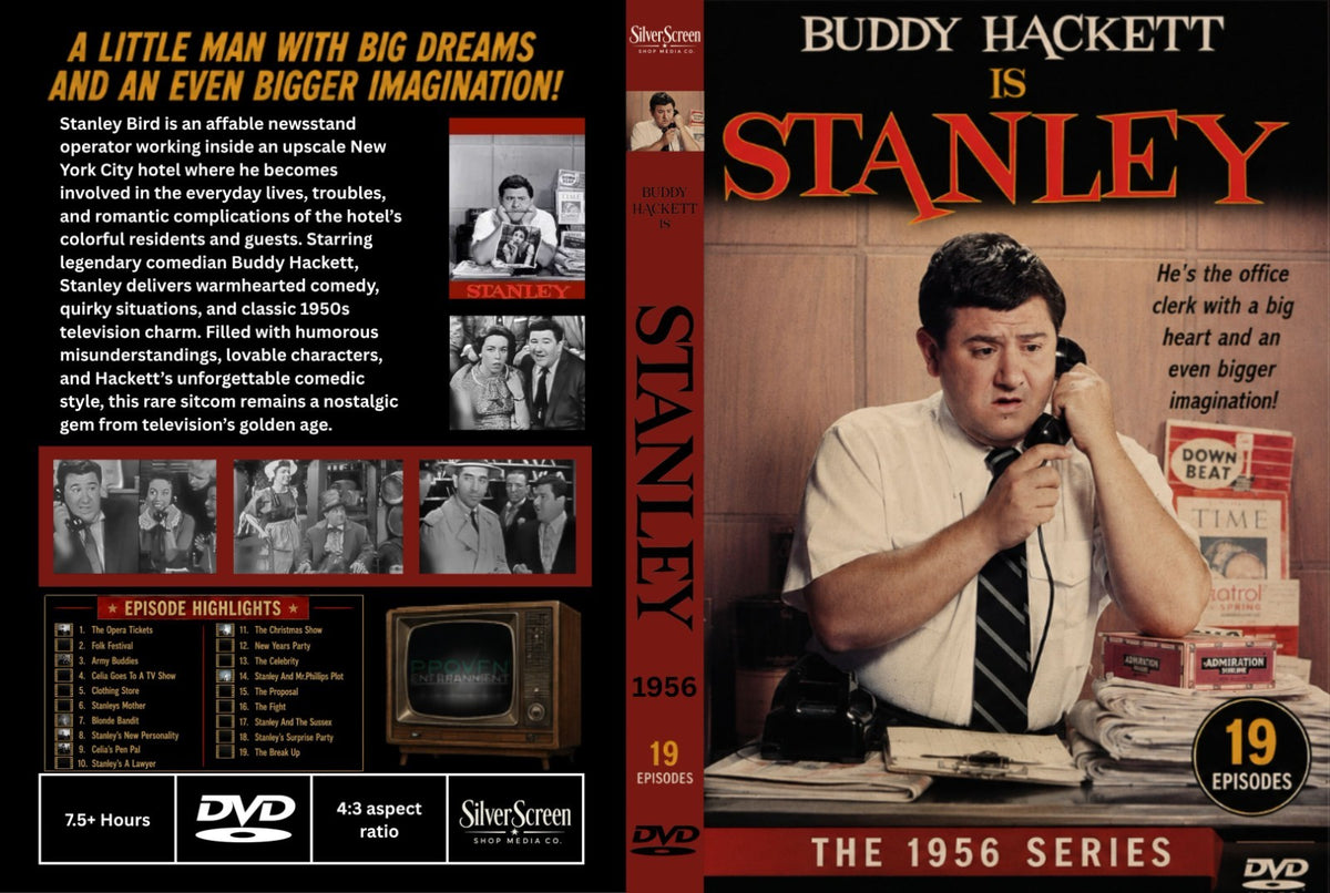 Stanley 1956 TV Series DVD – 19 Episodes – Classic Comedy Buddy Hackett