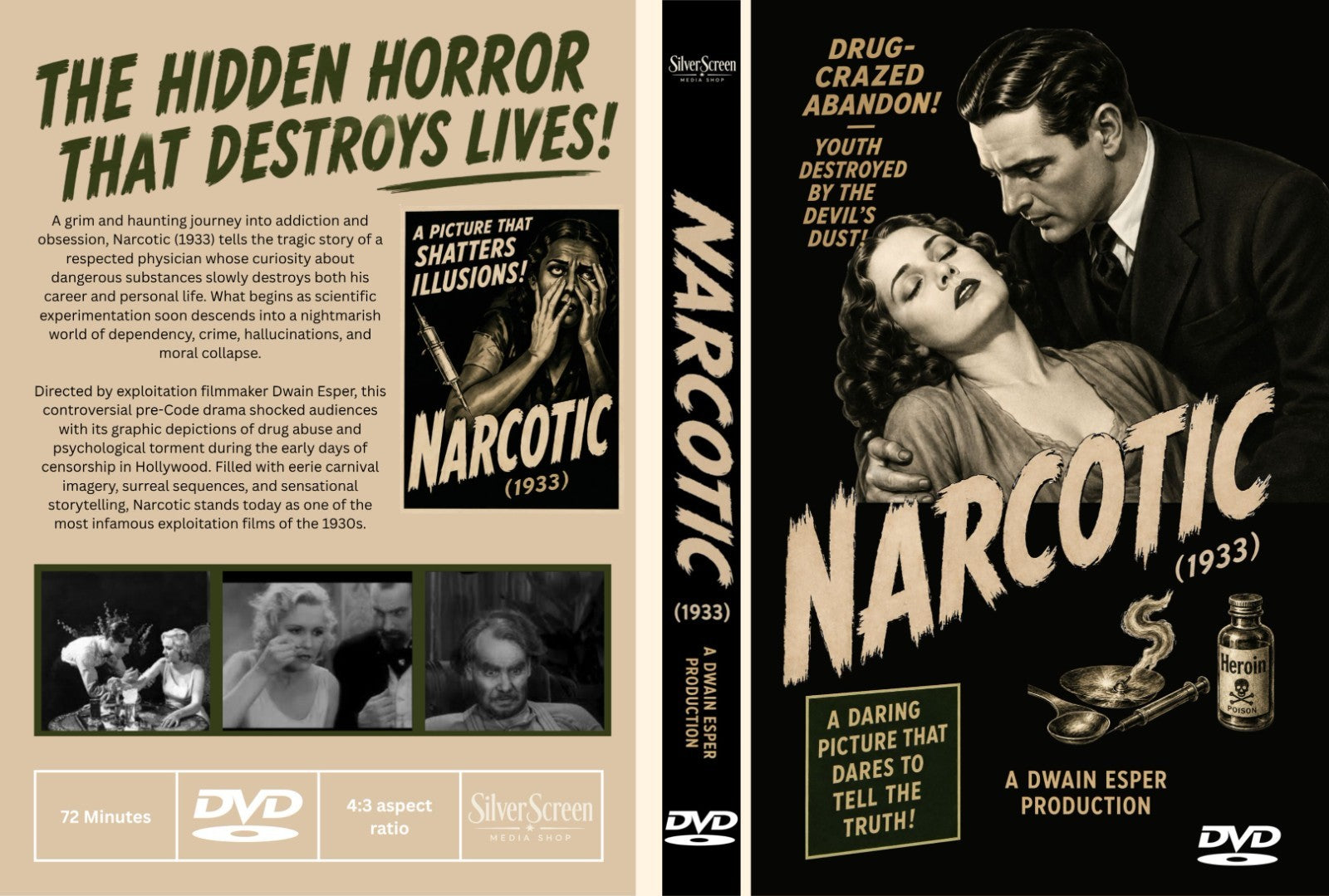 Narcotic (1933) Exploitation Drama DVD Collector Edition