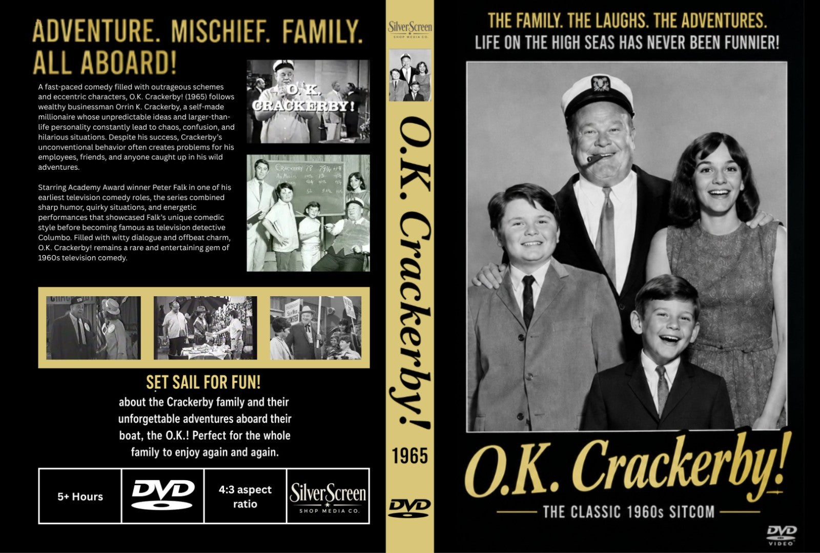 O.K. Crackerby! (1965) – Burl Ives – 14 rare episodes on DVD