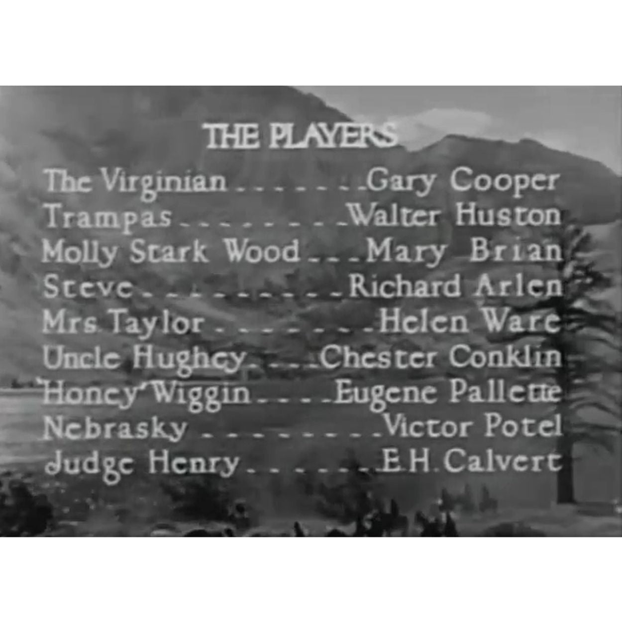 The Virginian (1929) Pre-Code Western DVD Collector Edition