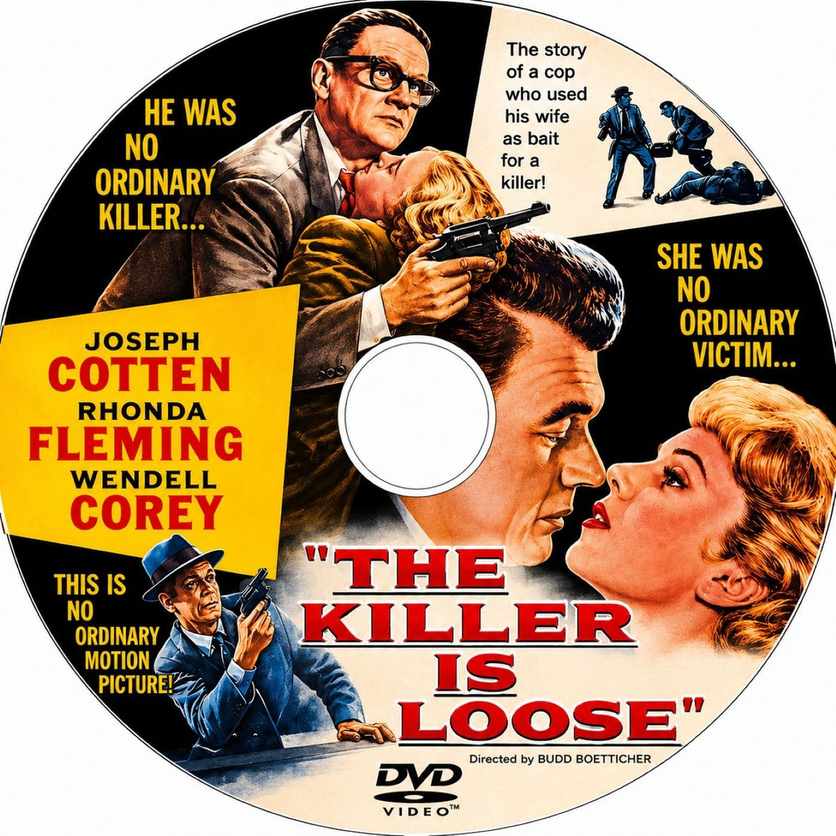 The Killer Is Loose (1956) Film Noir Thriller DVD Collector Edition