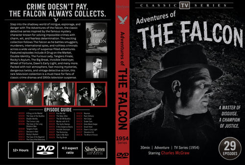 The Adventures of the Falcon 1954 Collectors DVD – 29 Episodes – Classic Crime