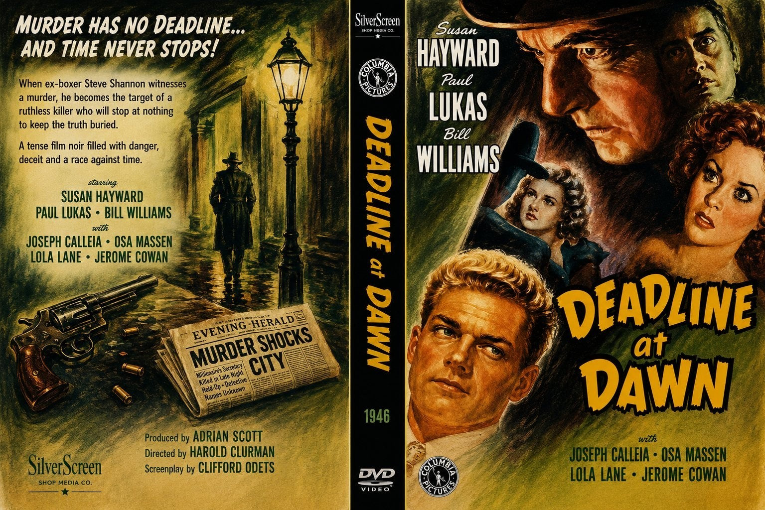 Deadline at Dawn 1946 Rare Film Noir Crime DVD With Cover Art Susan Hayward