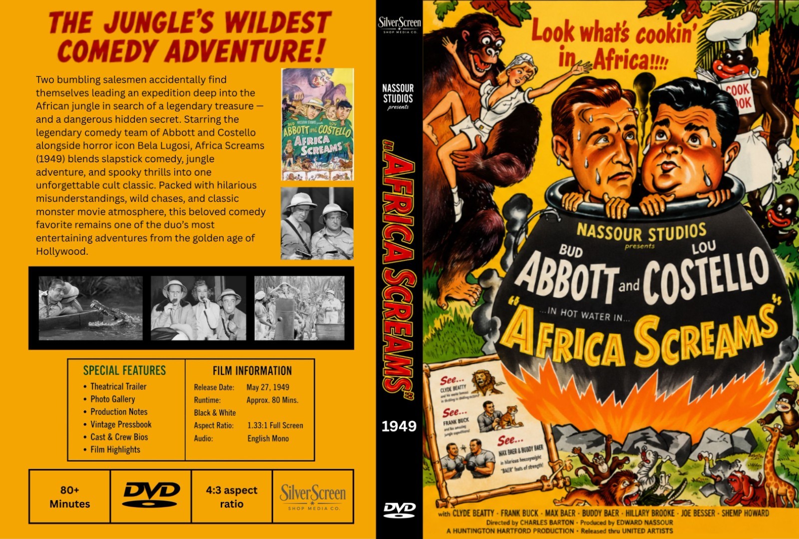 Africa Screams (1949) Abbott and Costello Comedy DVD Collector Edition