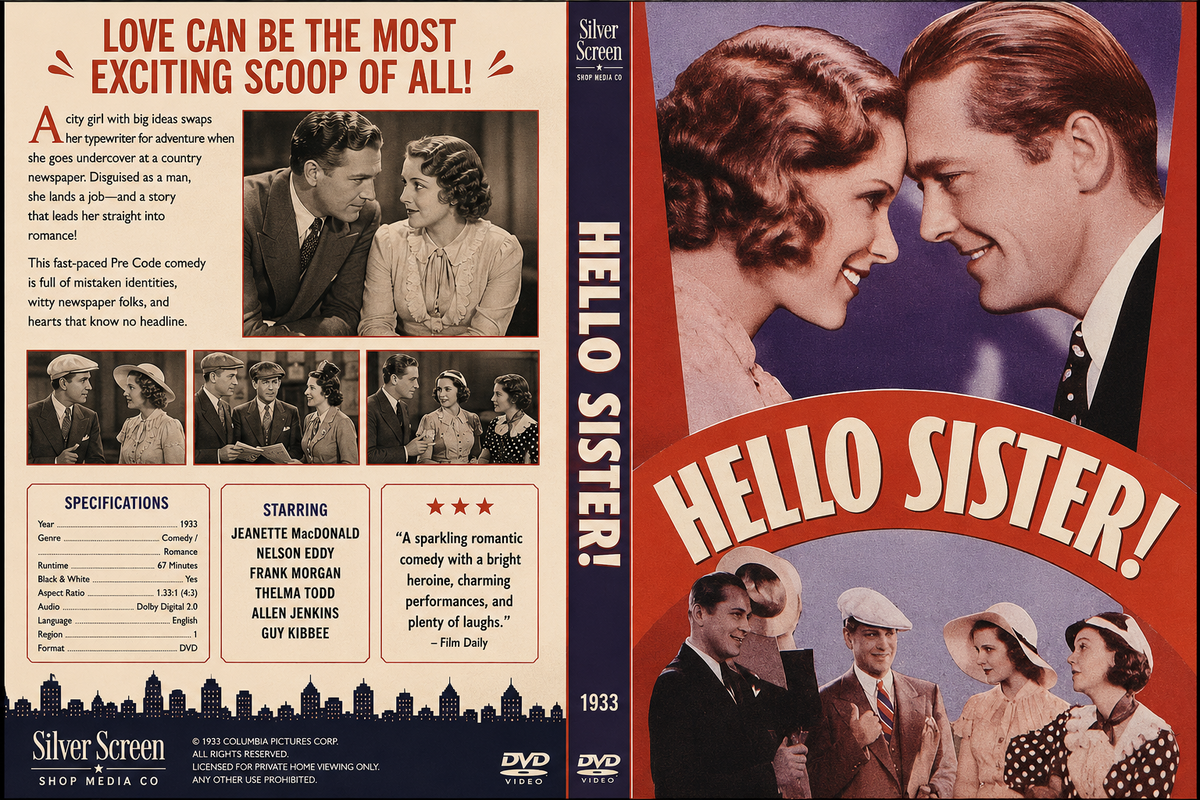 Hello, Sister! (1933) Pre-Code Drama DVD Collector Edition