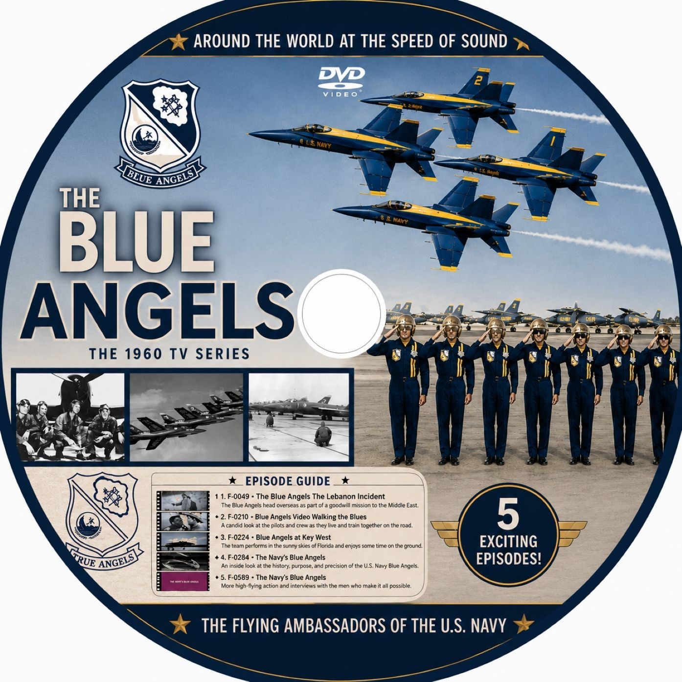 Blue Angels (1960) Collectors DVD –2 Rare Surviving Episodes – Vintage Military