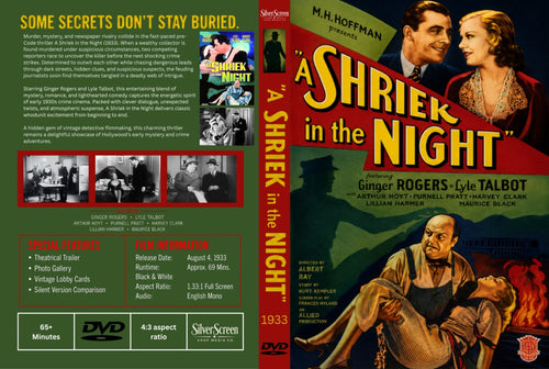 A Shriek in the Night (1933) Mystery Crime DVD Collector Edition