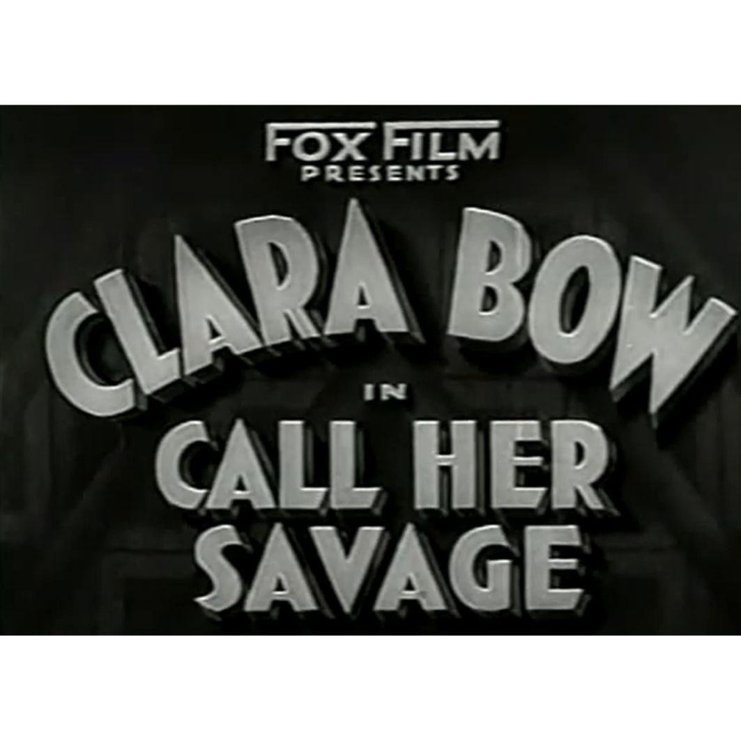 Call Her Savage 1932 Pre Code Drama Romance DVD With Cover Art Clara Bow