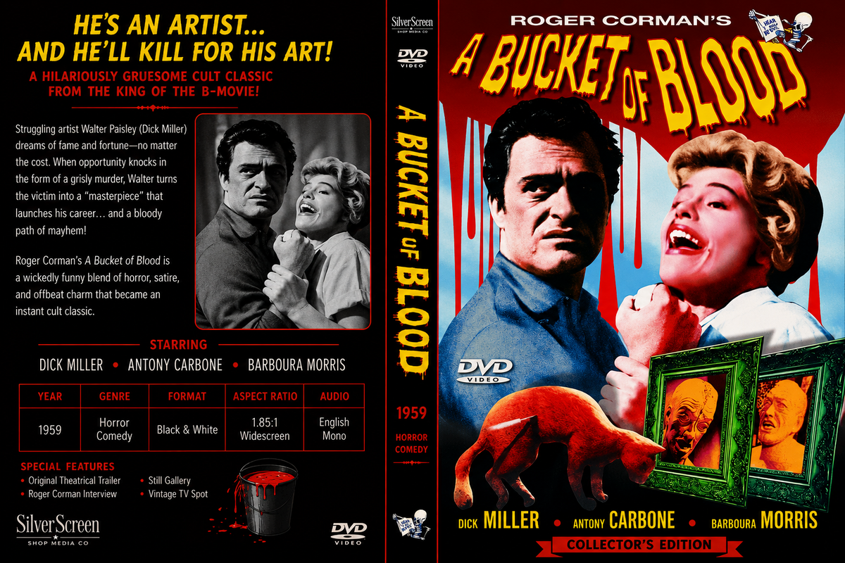 A Bucket of Blood (1959) Horror Comedy DVD Collector Edition