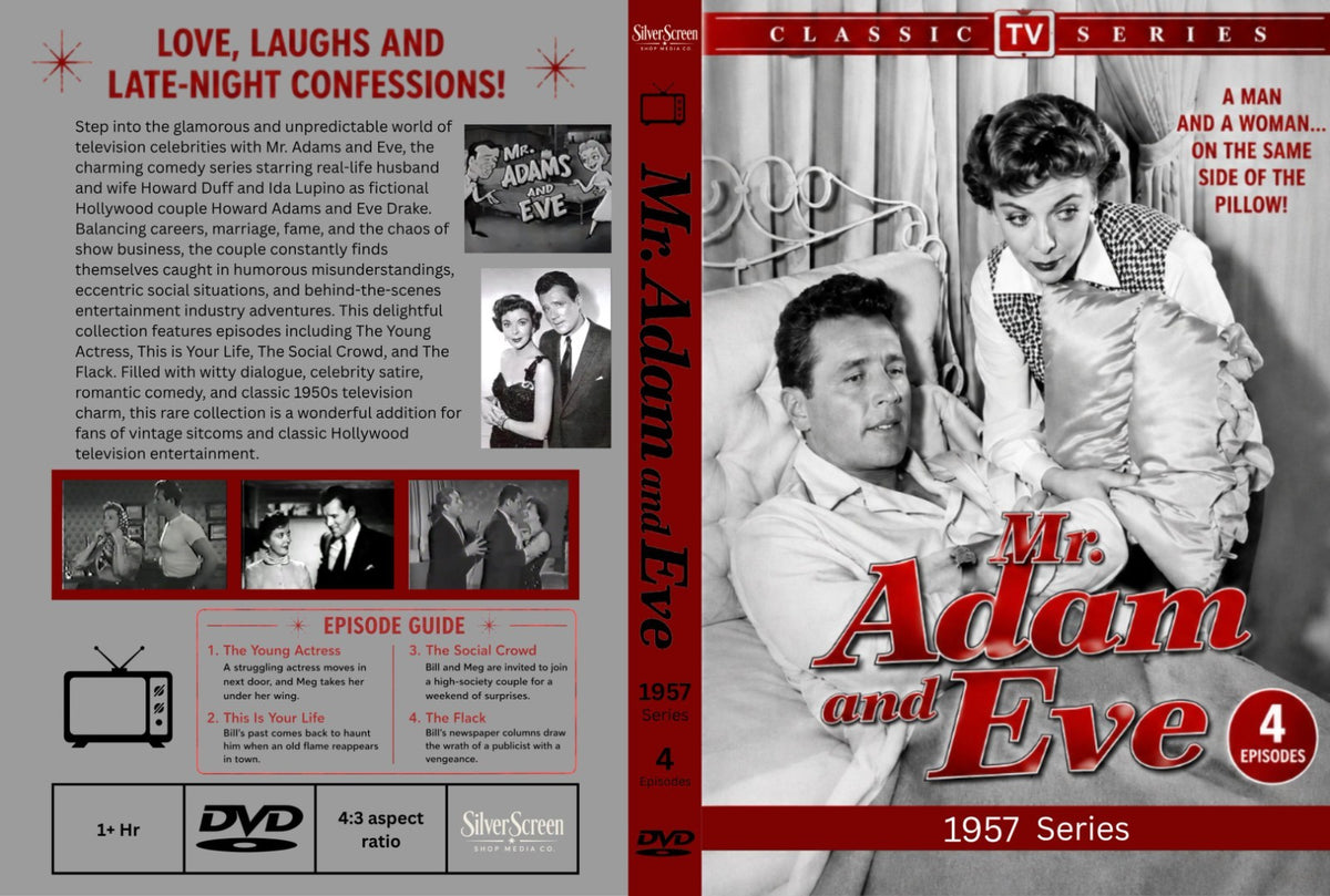 Mr. Adam and Eve (1957) – 4 RARE CLASSIC TV EPISODES ON DVD - Collectors Edition