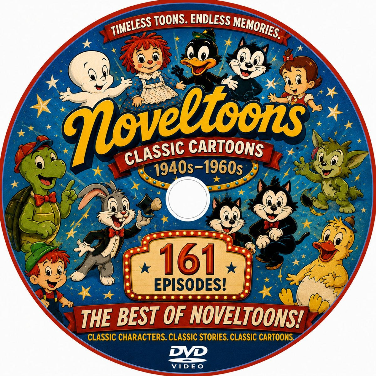 Noveltoons 1940s Classic Cartoons DVD 161 Episodes