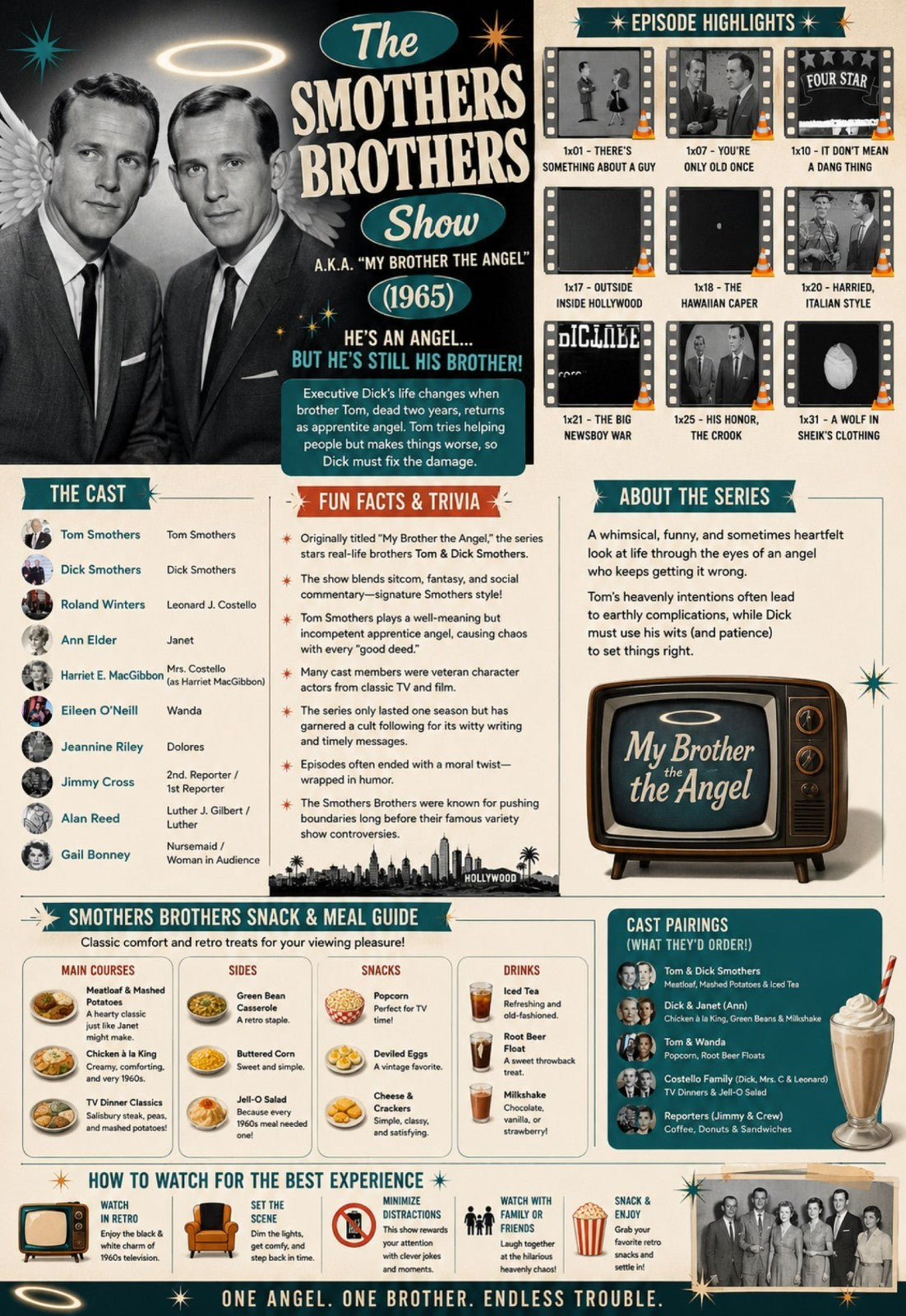 The Smothers Brothers Show AKA My Brother the Angel (1965) 9 Rare Episodes DVD