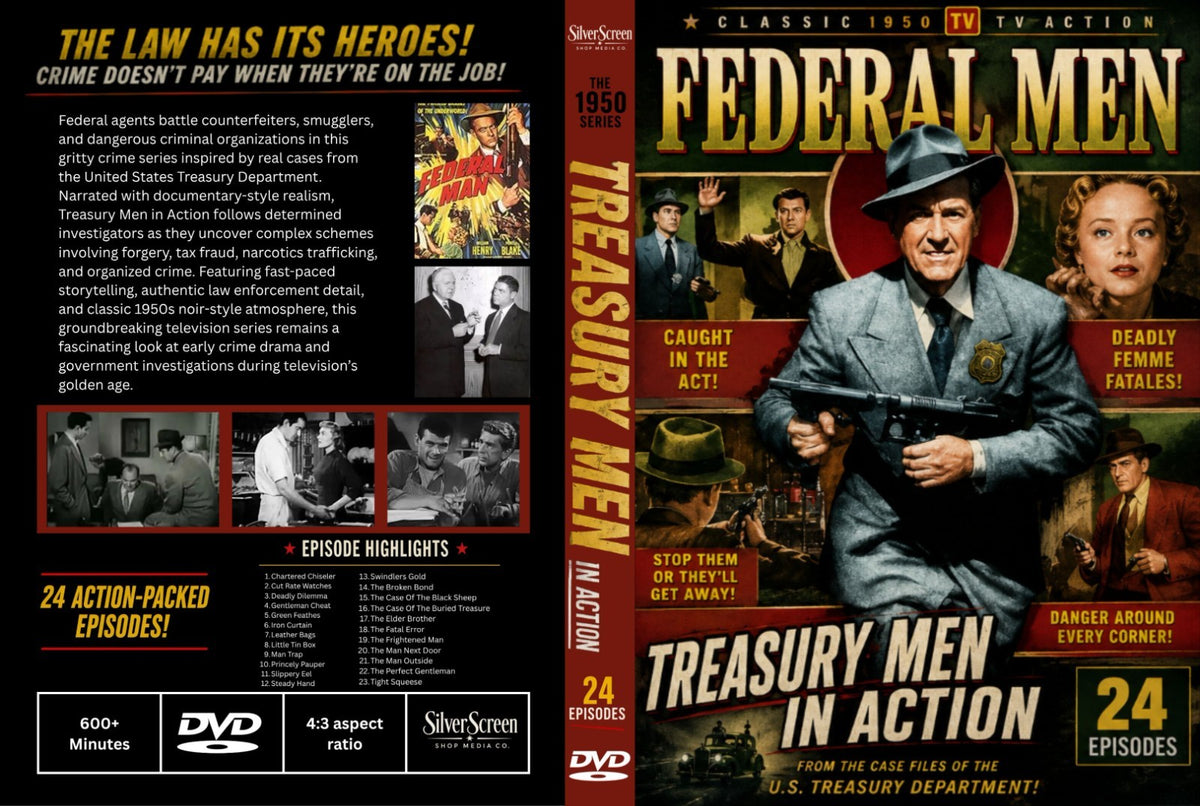 Treasury Men in Action (1950) 24 Episodes on DVD - Collector's Edition