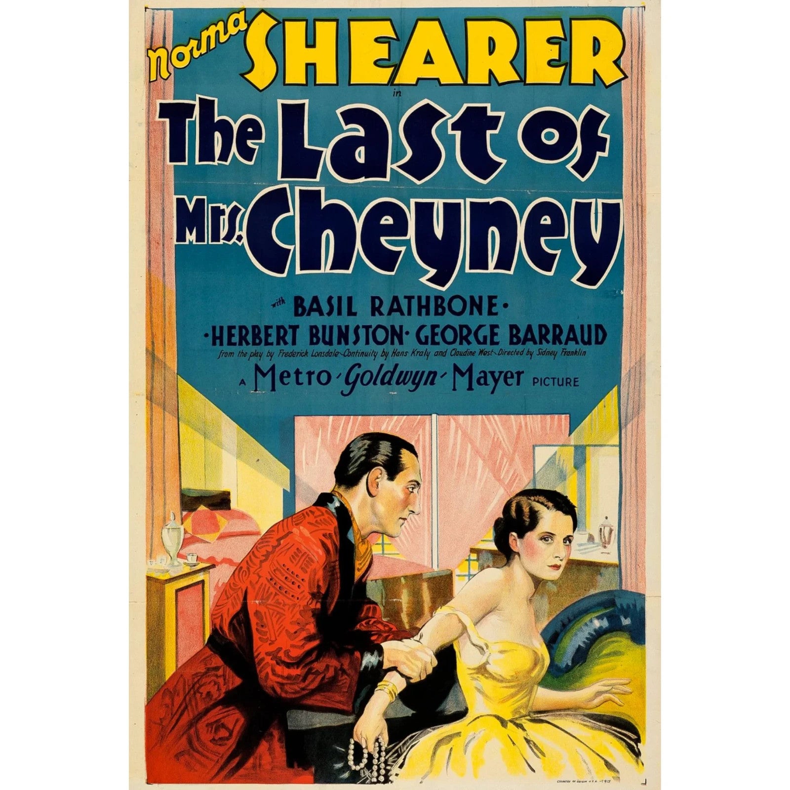 The Last of Mrs. Cheyney (1929) Pre-Code Comedy Drama DVD Collector Edition