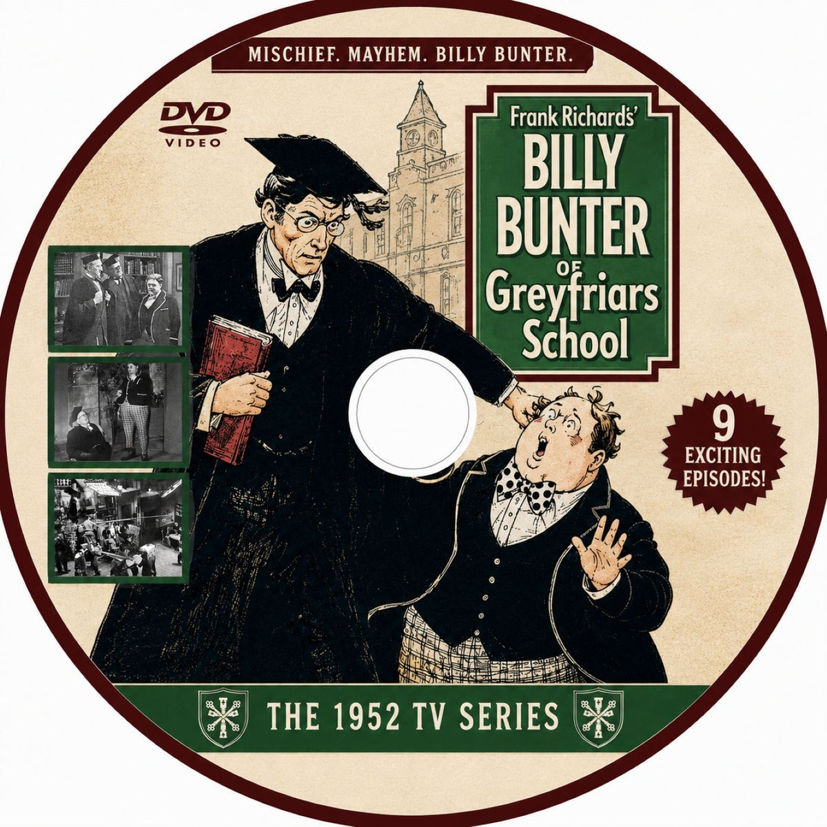 Billy Bunter of Greyfriars School (1952) 9 Rare Episodes DVD -Collectors Edition