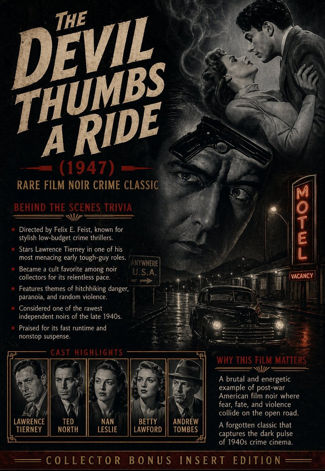 The Devil Thumbs a Ride 1947 Rare Film Noir Crime DVD Classic
