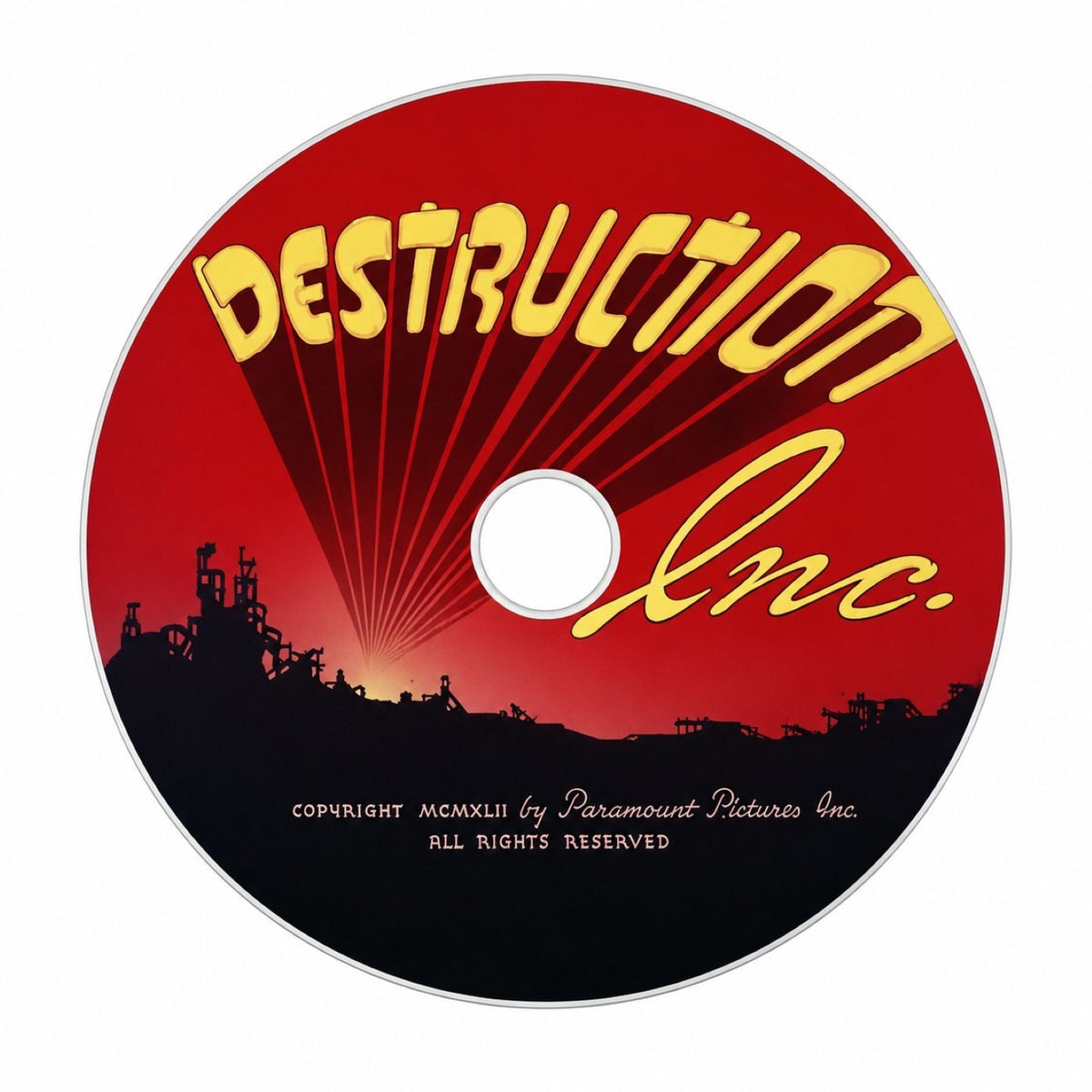 Superman Destruction Inc 1942 Classic Animated Serial DVD With Cover Art