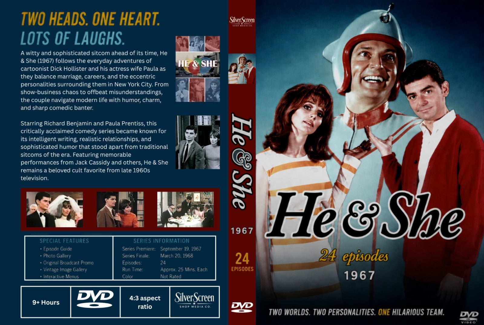 He & She 1967 TV Series DVD – 24 Episodes – Classic Comedy Richard Benjamin