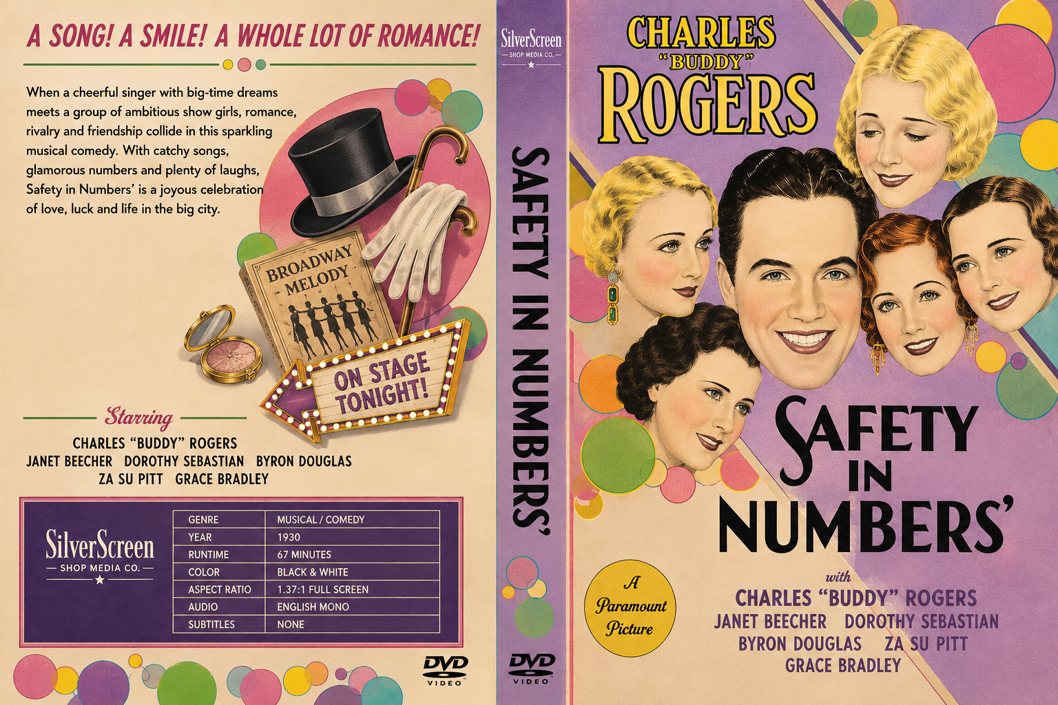 Safety in Numbers (1930) Pre-Code Musical Comedy DVD Collector Edition