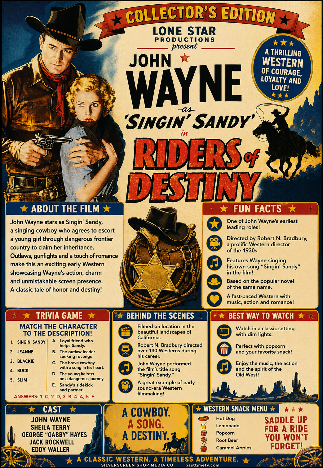 Riders of Destiny (1933) John Wayne Western DVD Collector Edition