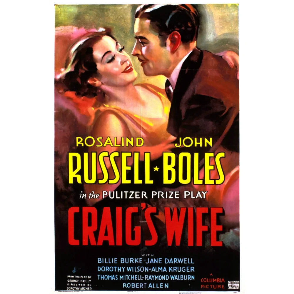Craig's Wife (1936) Classic Drama Film DVD - Collector's Edition