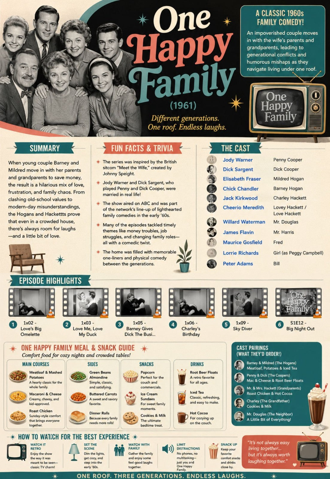One Happy Family (1961) – 6 RARE CLASSIC TV EPISODES ON DVD - Collectors Edition