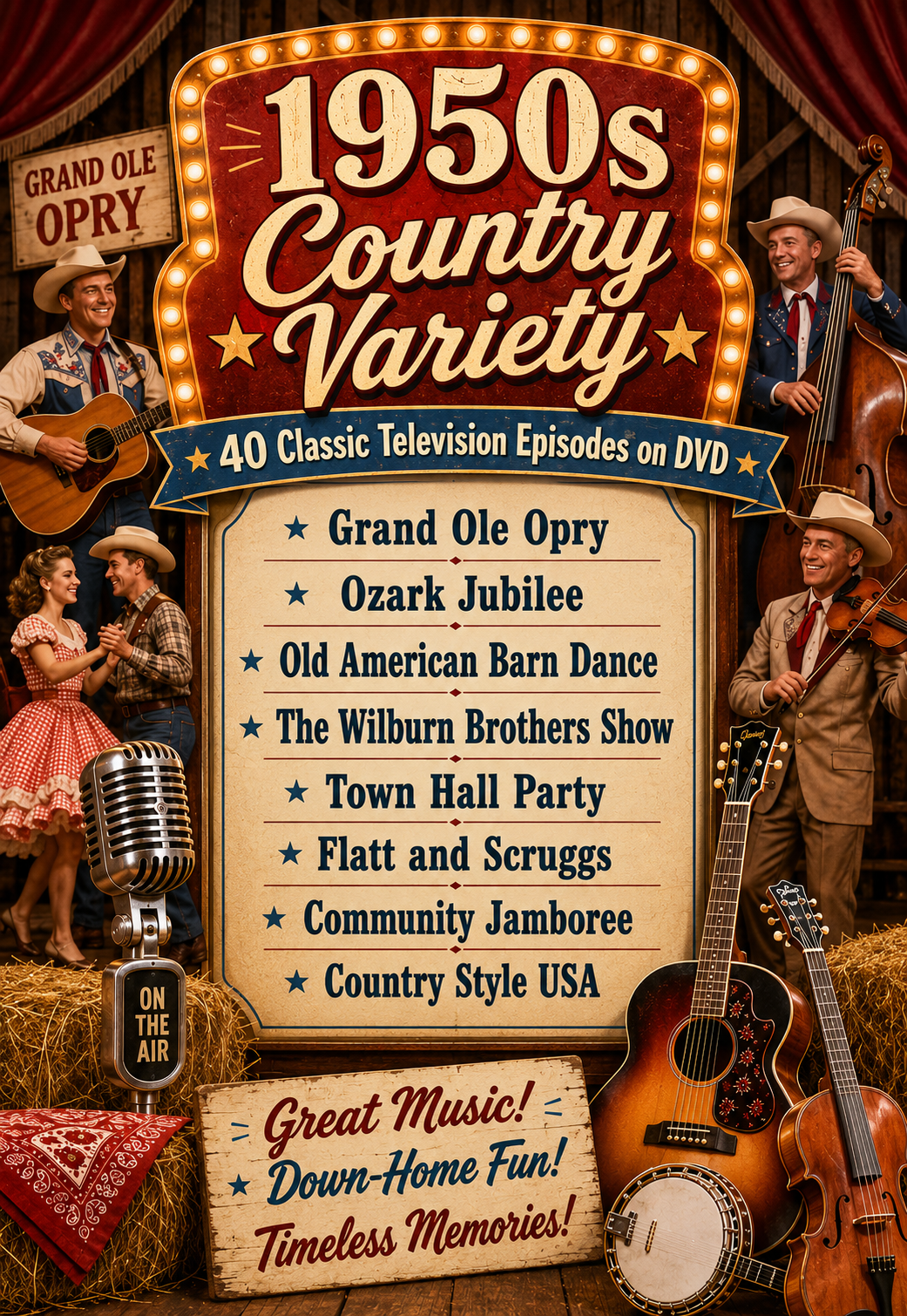 1950s Country Variety – 40 Classic Television Episodes on DVD