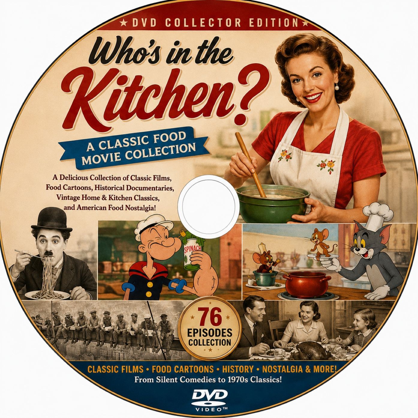 Who's in the Kitchen? Rare Classic Food Movies & Cooking DVD Collection