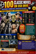 100 Classic Movies on USB Drive | PUBLIC DOMAIN COLLECTION