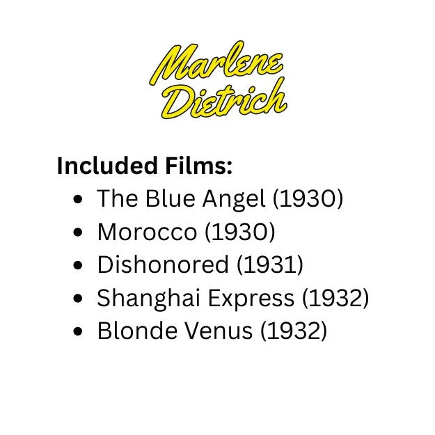 Marlene Dietrich Collector Bundle (1930–1932) 5 Classic Films DVD Set