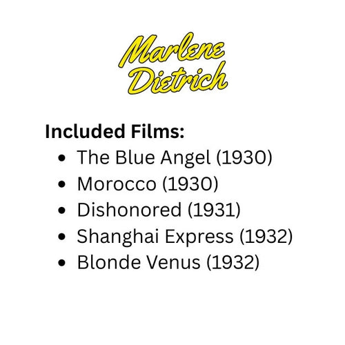 Marlene Dietrich Collector Bundle (1930–1932) 5 Classic Films DVD Set