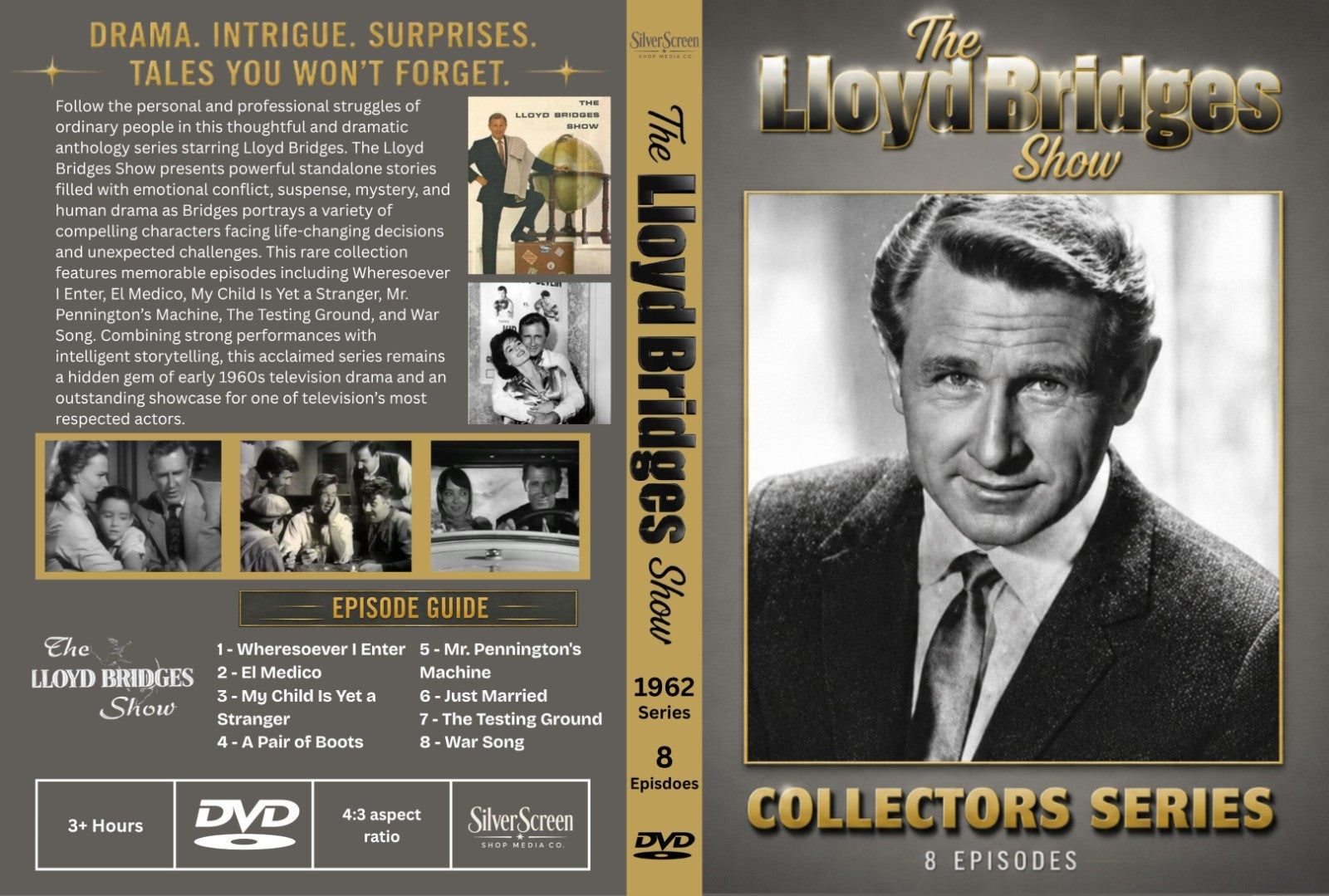 The Lloyd Bridges Show 1962 Classic TV DVD 8 Episodes Rare Drama Series