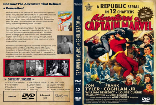 Adventures of Captain Marvel 1941 Superhero Serial 12 Chapters Collector DVD