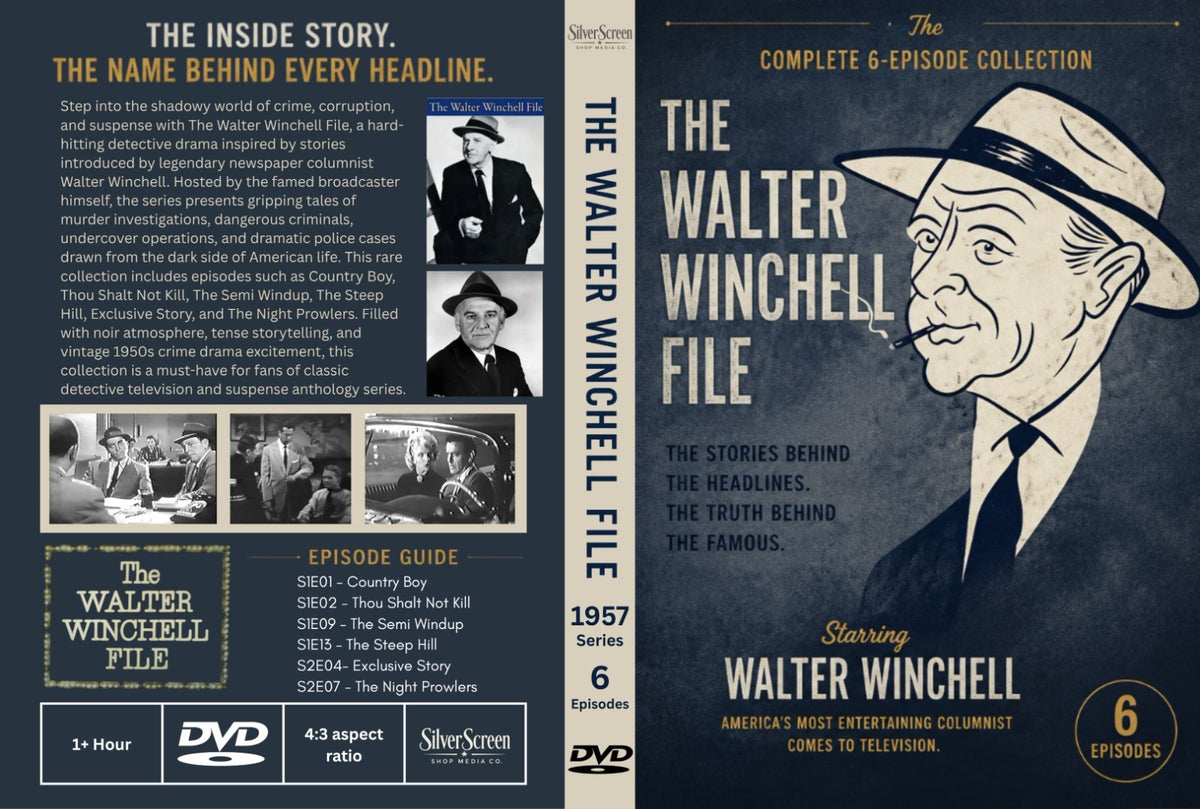The Walter Winchell File (1957) Rare Classic Crime TV DVD – 6 Episodes